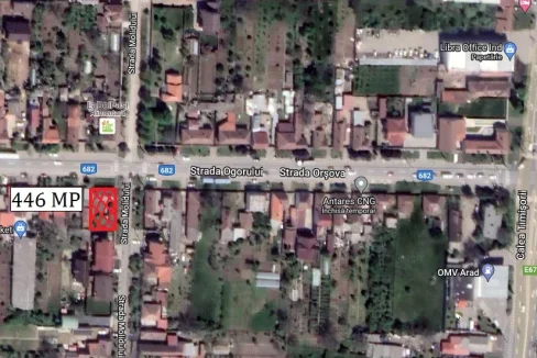 teren 446 mp aradul nou