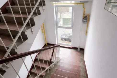 Interior stairwell with terrazzo steps