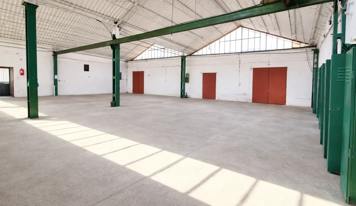 Pristine empty warehouse with natural light